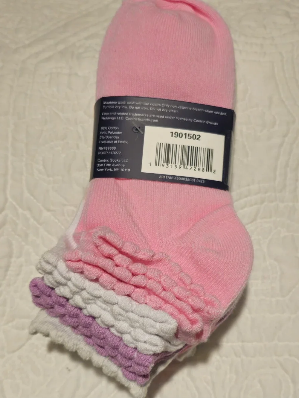 Gap Kids NWT Girl's Quarter Socks Size S/M